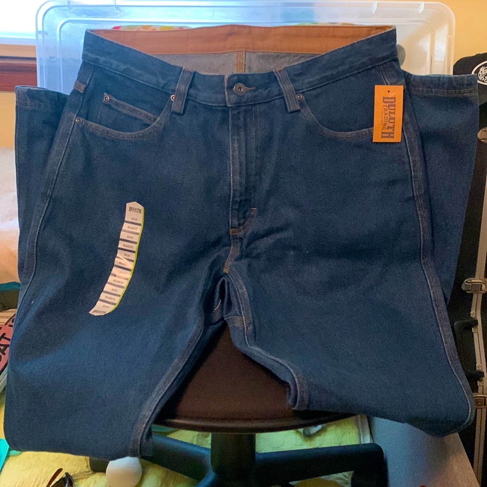 Duluth Trading Co. Men’s size 34x34 relaxed fit jeans NWT